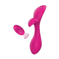 Vibrador Recargable Pink Elephant Buzzy Bae con Control Remoto - Rosa