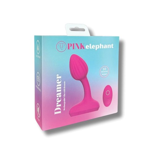 Pink Elephant Dreamer Rechargeable Vibe with Remote