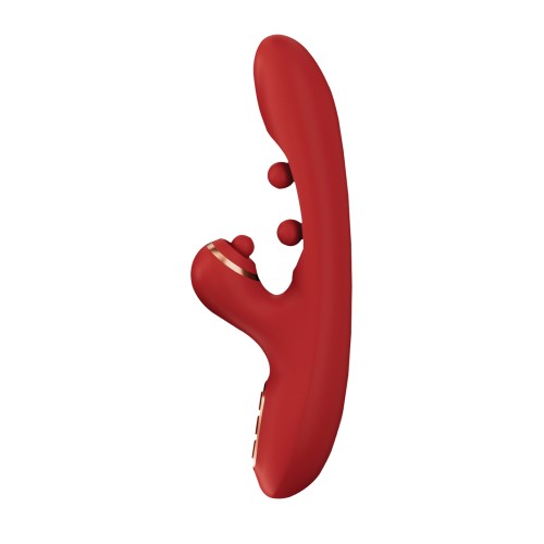 Vibrador G-Spot que Wiggles - Edición Color Rojo