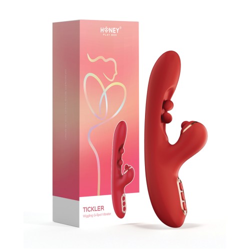 Tickler Wiggling G-Spot Vibrator - Red Color Edition