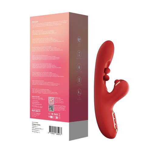 Tickler Wiggling G-Spot Vibrator - Red Color Edition