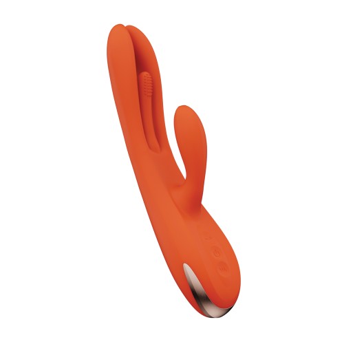 Terri App Controlled Kinky Rabbit Vibrator - Orange