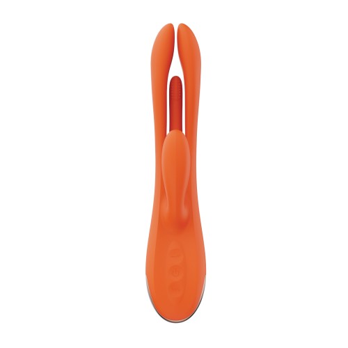 Terri App Controlled Kinky Rabbit Vibrator - Orange