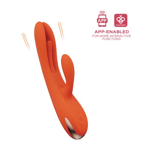 Terri App Controlled Kinky Rabbit Vibrator - Orange