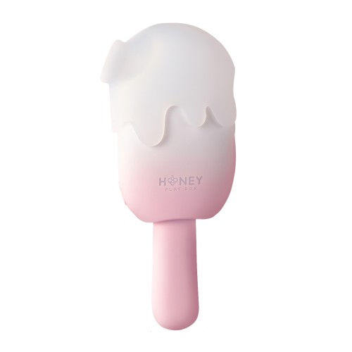 Vibrador de Helado Bite Me Rosa Blanco - Placer Dulce