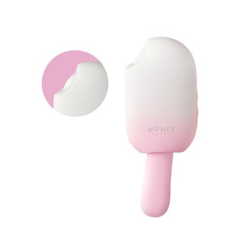 Vibrador de Helado Bite Me Rosa Blanco - Placer Dulce