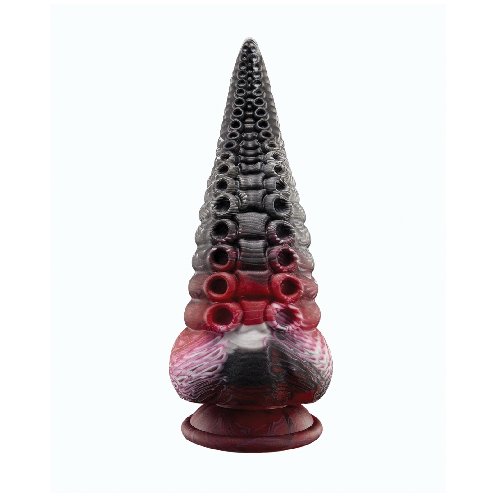 Lava Tentacle Shape Suction Cup Dildo - Multi Color