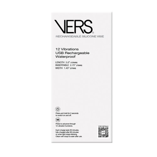 Vibrador Plug VERS - Negro