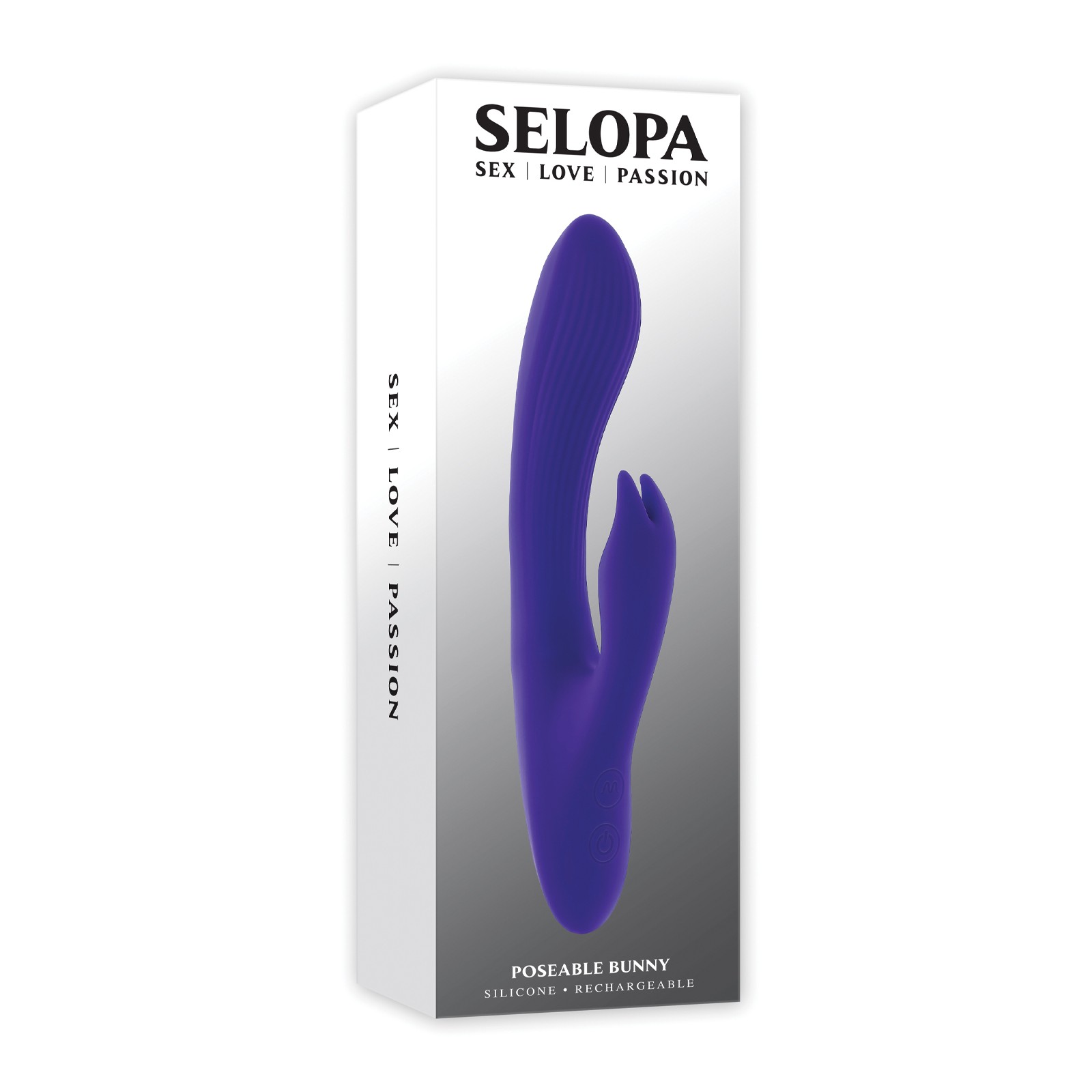 Vibrador Conejito Poseable Selopa - Púrpura