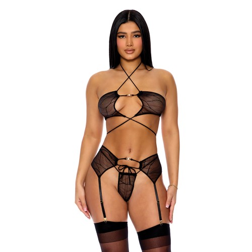 Pull My Strings Mesh Bra Set