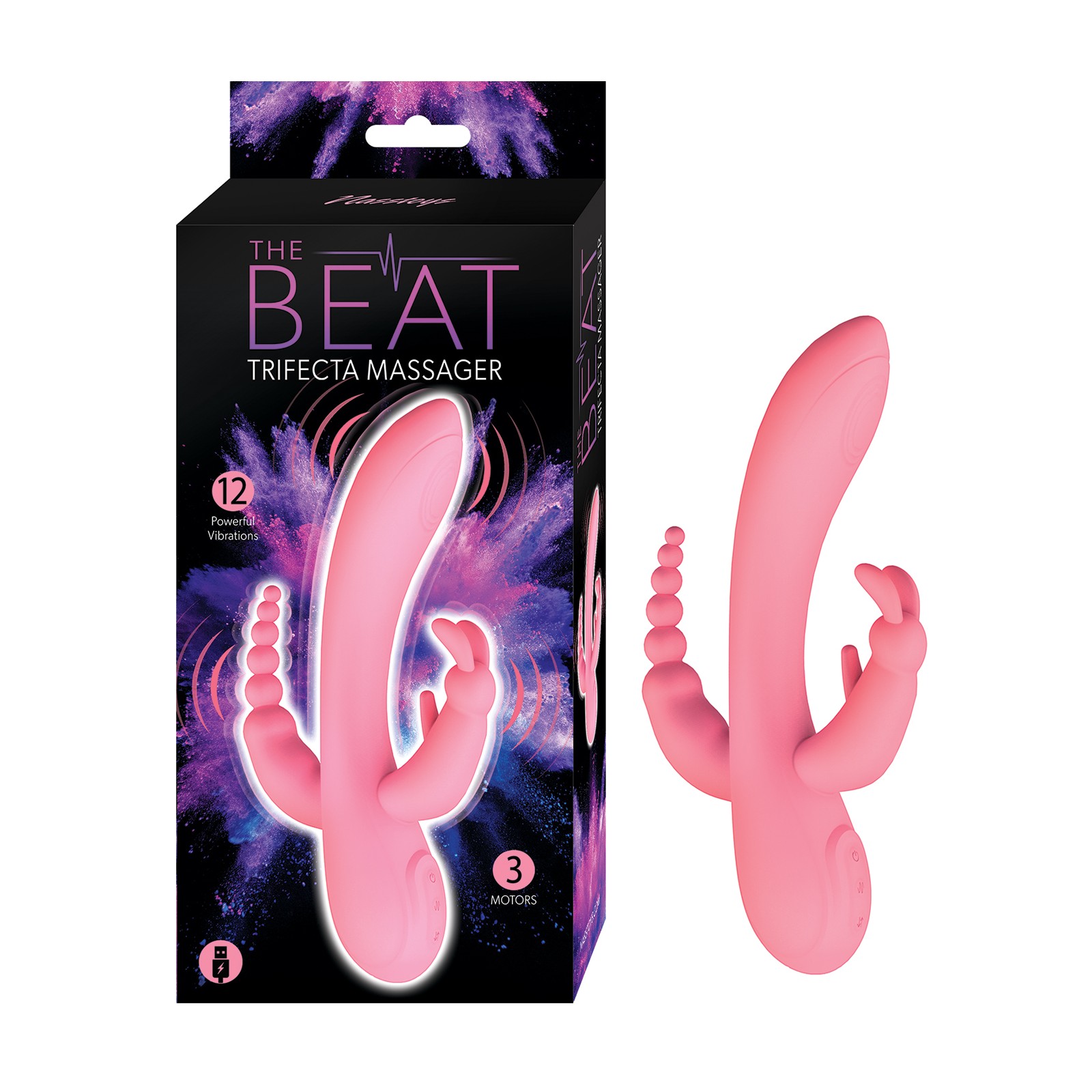 The Beat Trifecta Massager - Pink