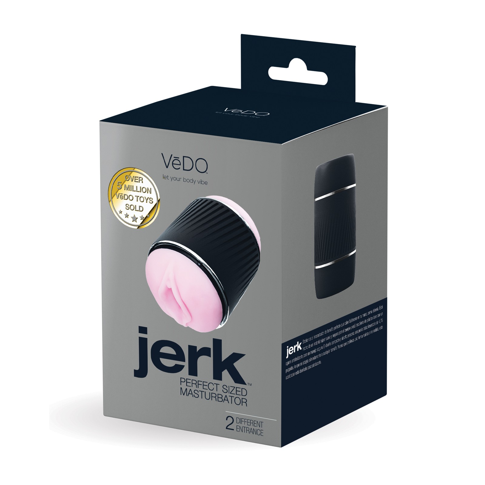 VeDO Jerk Masturbation Sleeve Black Pink