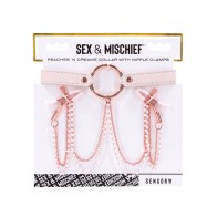 Peaches & CreaMe Nipple Clamp Collar for Play