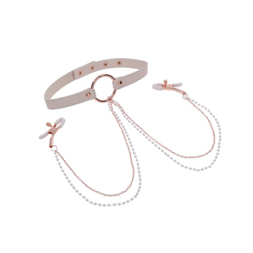 Peaches & CreaMe Nipple Clamp Collar for Play