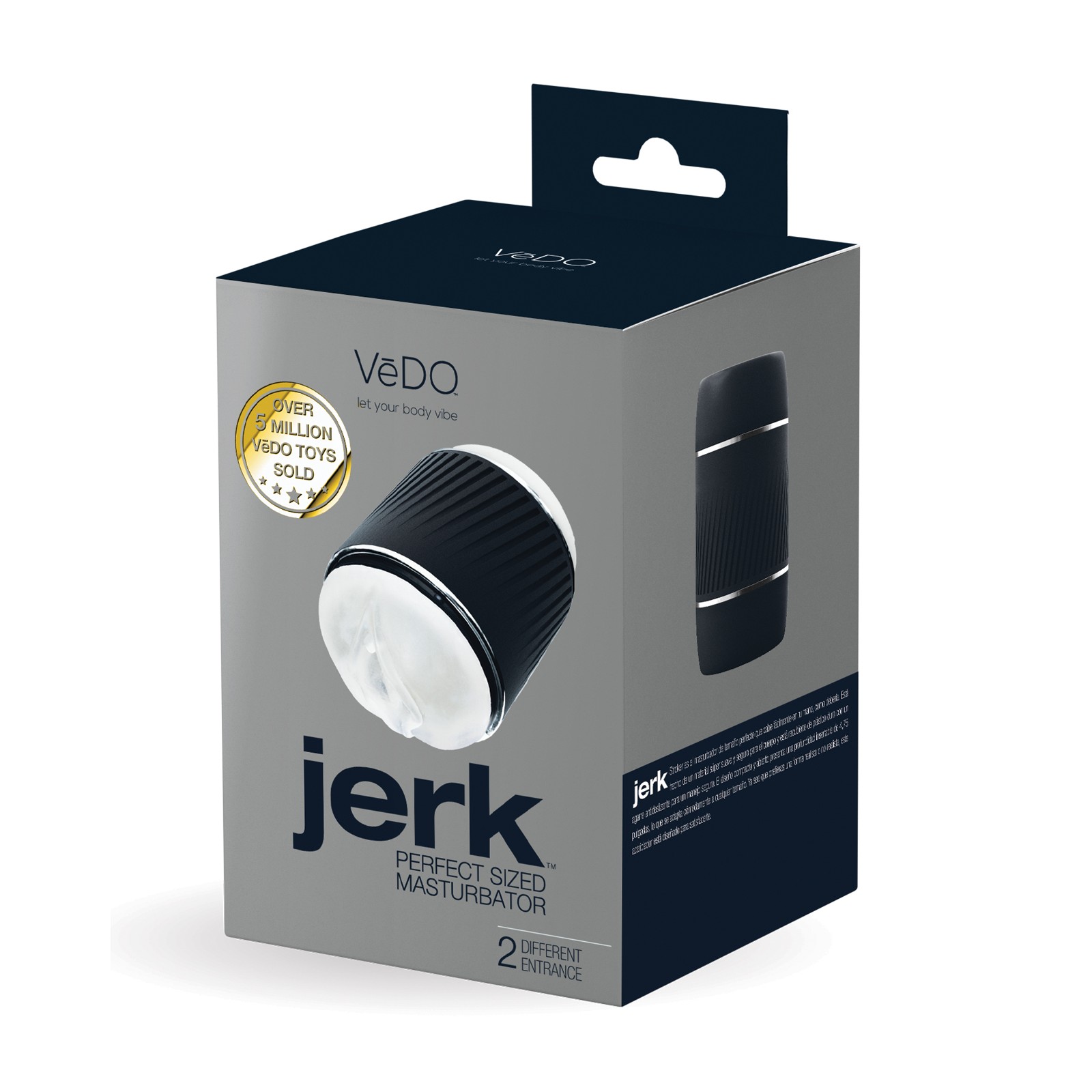 Masturbador VeDO Jerk Negro/Transparente