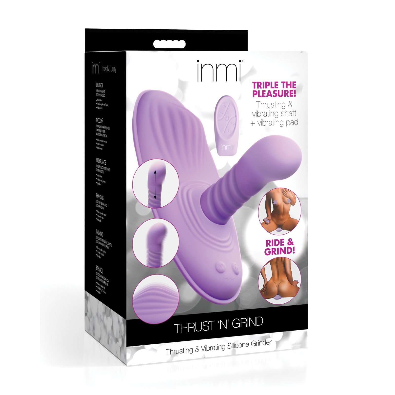 Inmi Thrust N' Grind Vibrador Empujador Morado