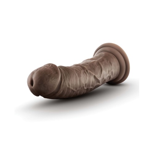 Blush Dr. Skin Plus 8" Posable Dildo - Chocolate