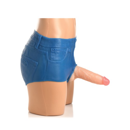 Strap U Booty Shorts Silicone Dildo Harness Large