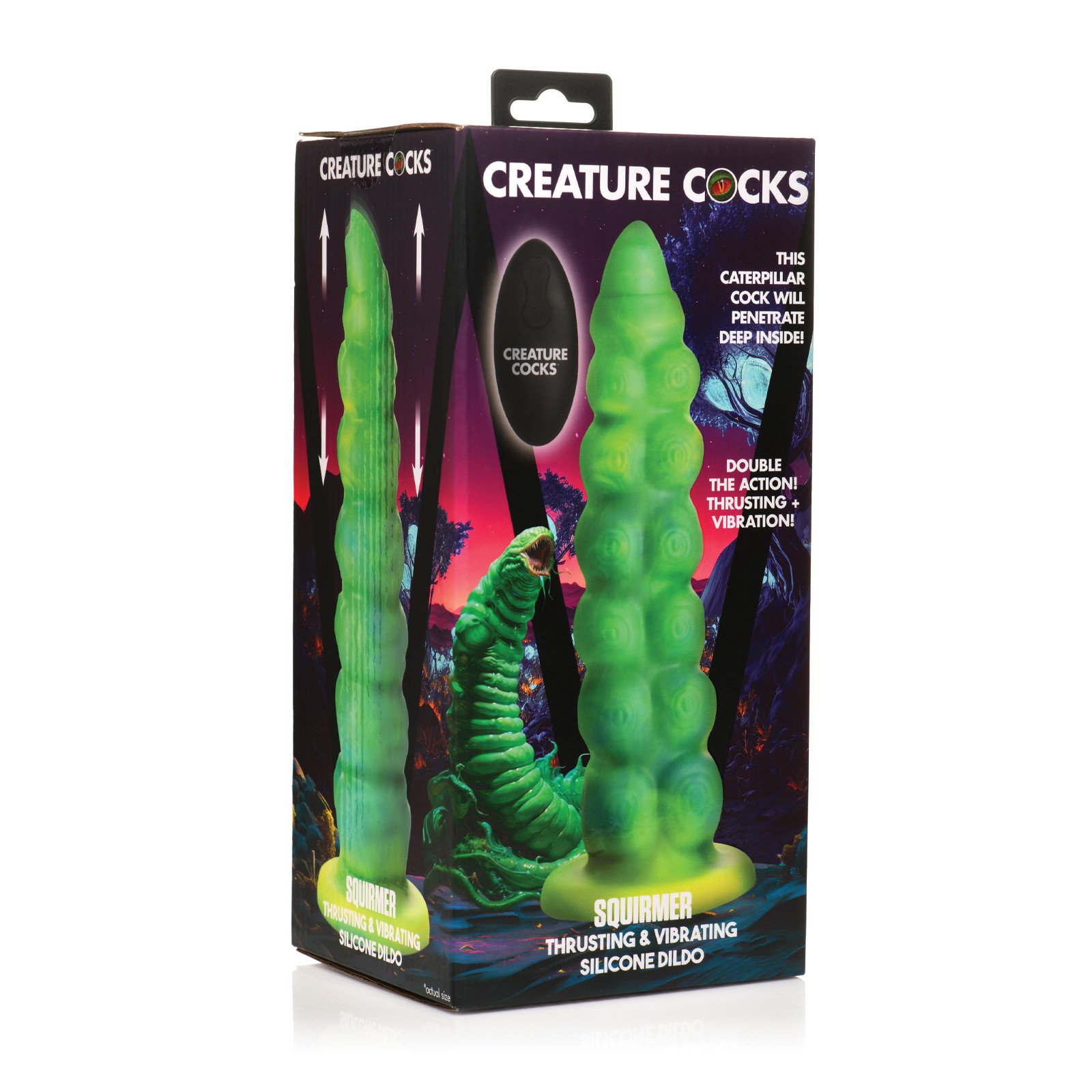 Dildo de Creature Cocks Vibrante con Control Remoto para Aventura