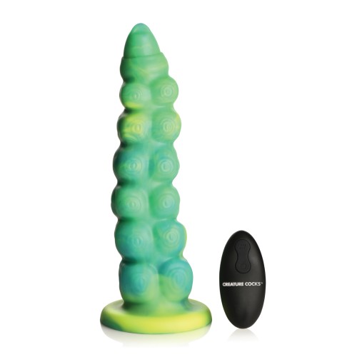 Dildo de Creature Cocks Vibrante con Control Remoto para Aventura