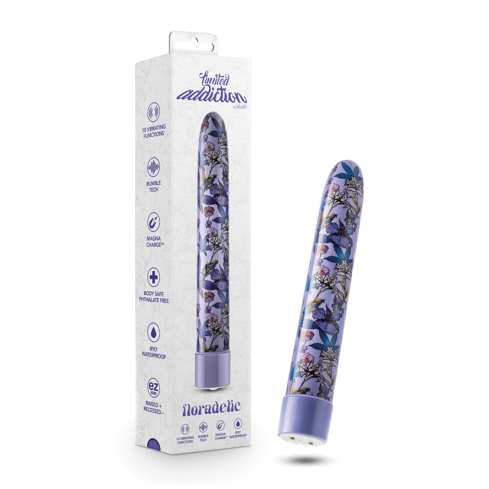 Vibrador G-Spot Rechargeable 7 Floradelic Púrpura Limitado de Blush