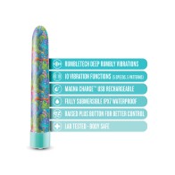 Blush Limited Addiction Utopia 7 inch Rechargeable Vibe - Aqua