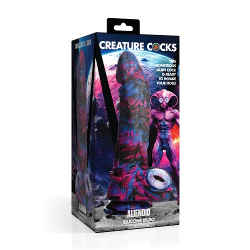 Creature Cocks Alienoid Silicone Dildo Multi Color