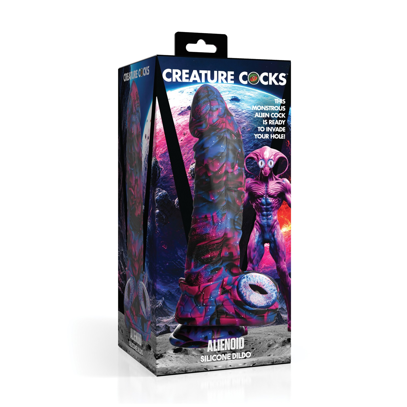 Creature Cocks Alienoid Silicone Dildo Multi Color