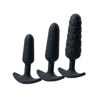 Set de 3 Plug Anales VeDO Negro