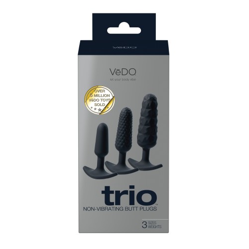 Set de 3 Plug Anales VeDO Negro