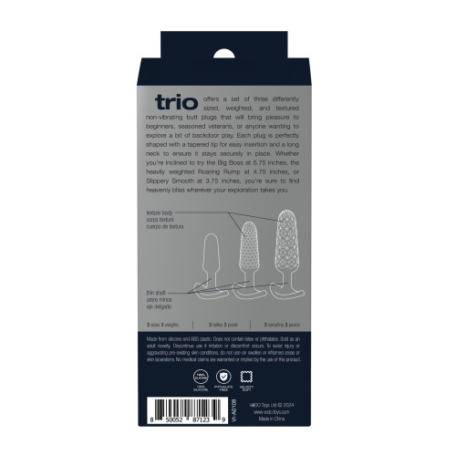 VeDO Trio Anal Plug Set Black