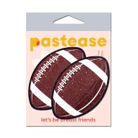 Pastease Sparkly Football Nipple Pasties - Game Day Spirit