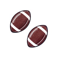 Pastease Sparkly Football Nipple Pasties - Game Day Spirit