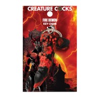 Creature Cocks Fire Demon Keychain - Fantasy Fun