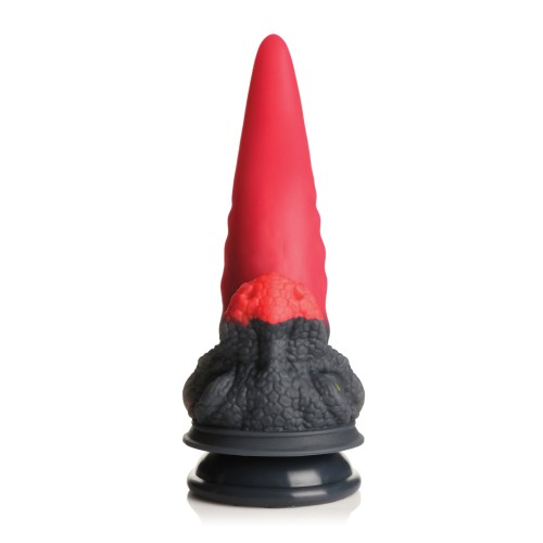 Creature Cocks Dragon Roar Silicone Dildo - Red/Black