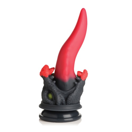 Creature Cocks Dragon Roar Silicone Dildo - Red/Black