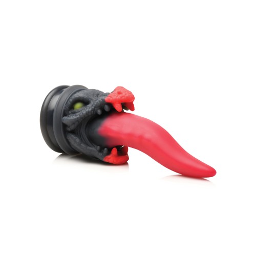 Creature Cocks Dragon Roar Silicone Dildo - Red/Black