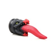 Creature Cocks Dragon Roar Silicone Dildo - Red/Black