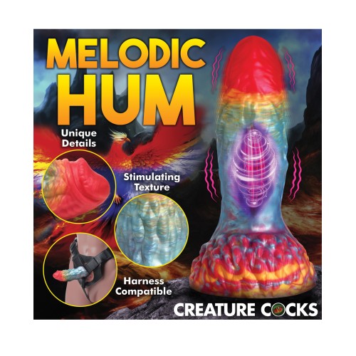 Dildo Vibrante Creature Cocks Rainbow Phoenix con Control Remoto - Arcoíris