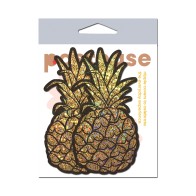 Pastease Premium Glitter Pineapple Nipple Covers - Gold