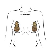 Cubiertas para Pezones de Brillo Premium Pastease - Piña Dorada