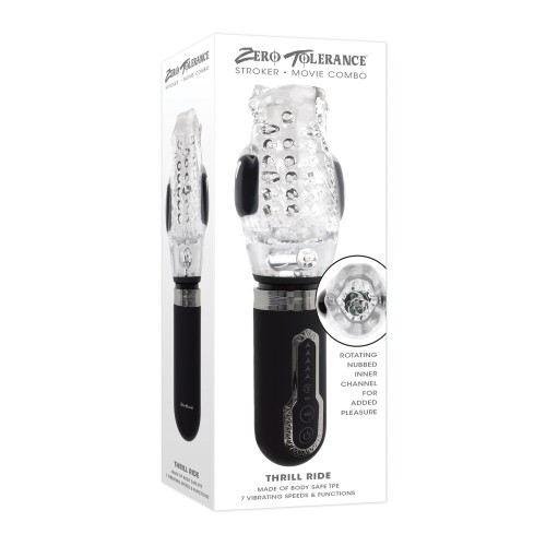 Stroker Recargable Zero Tolerance Thrill Ride para Placer Intenso