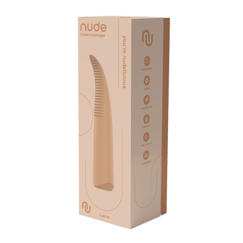 NUDE Laurel Rechargeable Travel Massager Tan