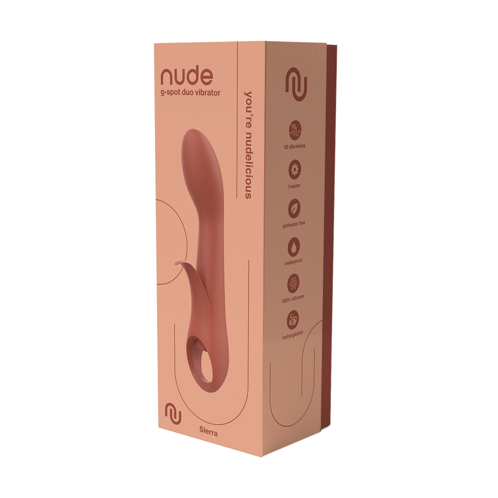 Vibrador Doble Recargable NUDE Sierra G-Spot