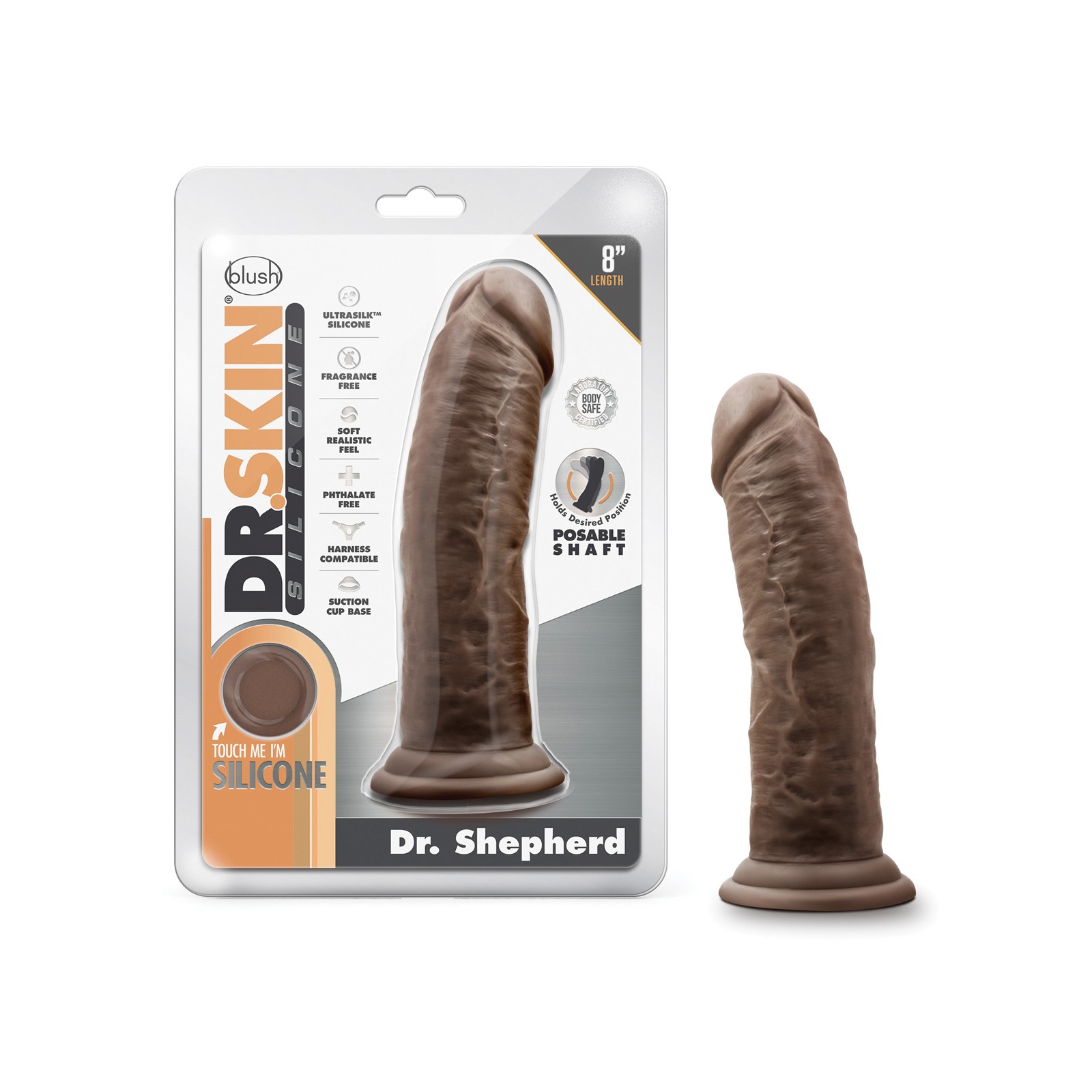 Blush Dr. Skin 8" Dr. Shepherd Dildo