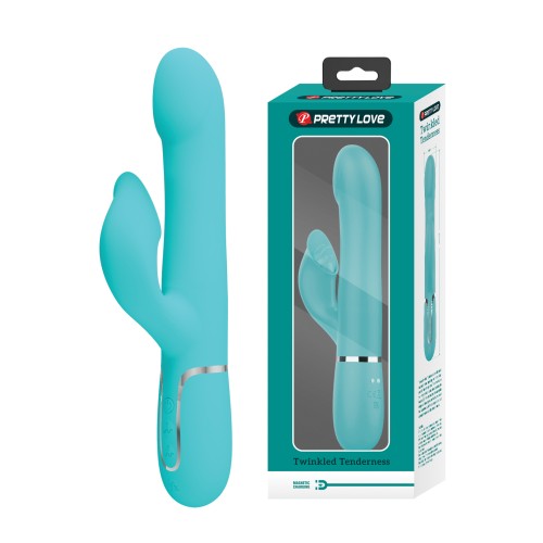 Pretty Love Twinkled Tenderness Rabbit Vibrator Aqua