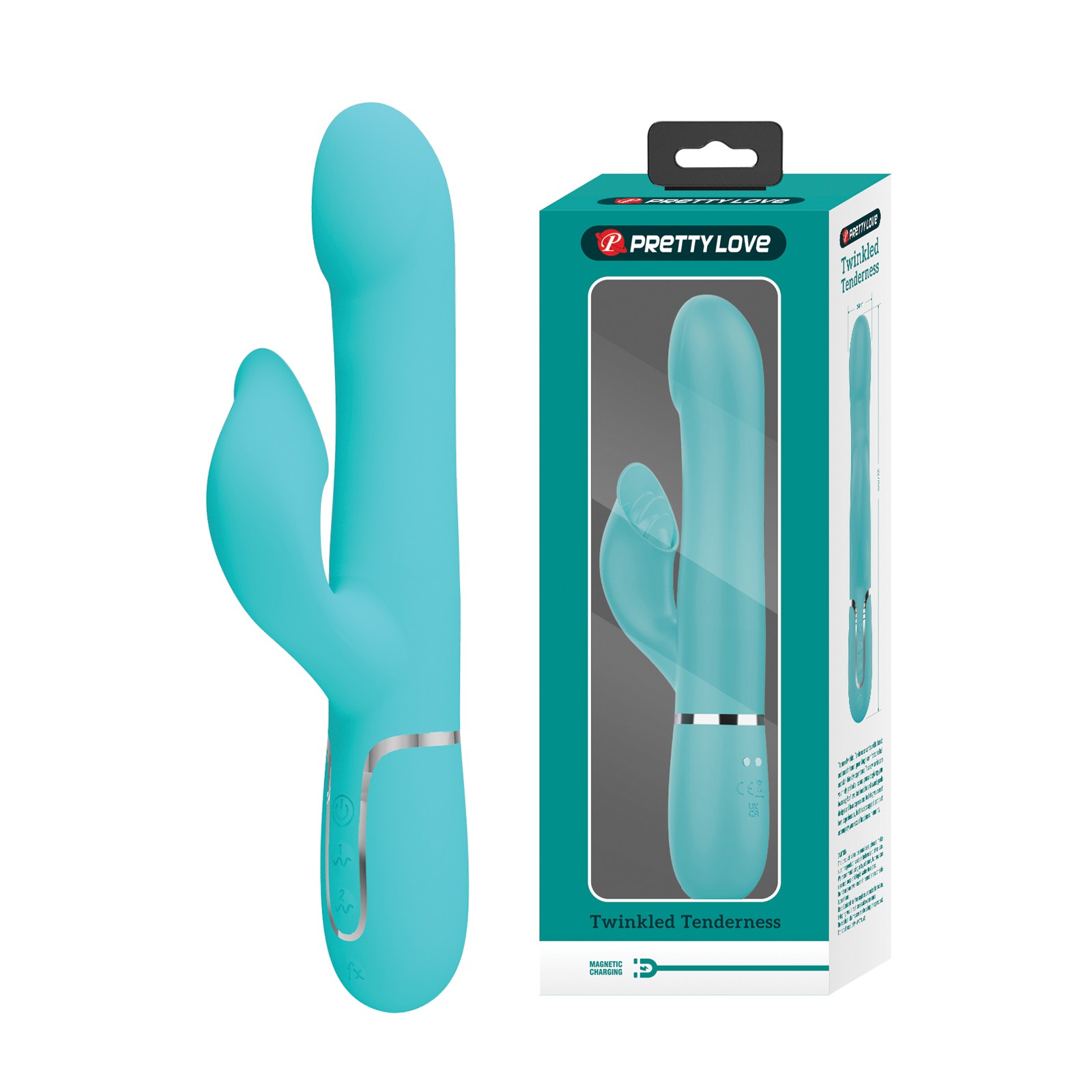 Pretty Love Twinkled Tenderness Rabbit Vibrator Aqua