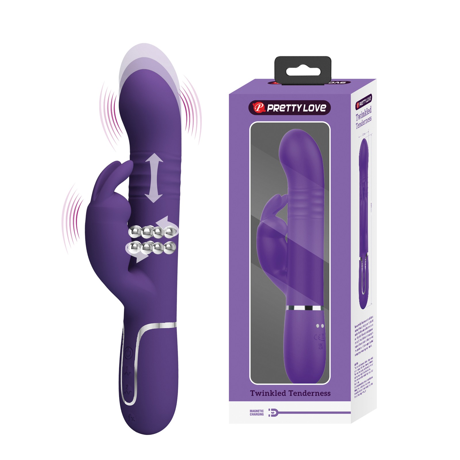 Pretty Love Twinkled Tenderness Rabbit - Purple