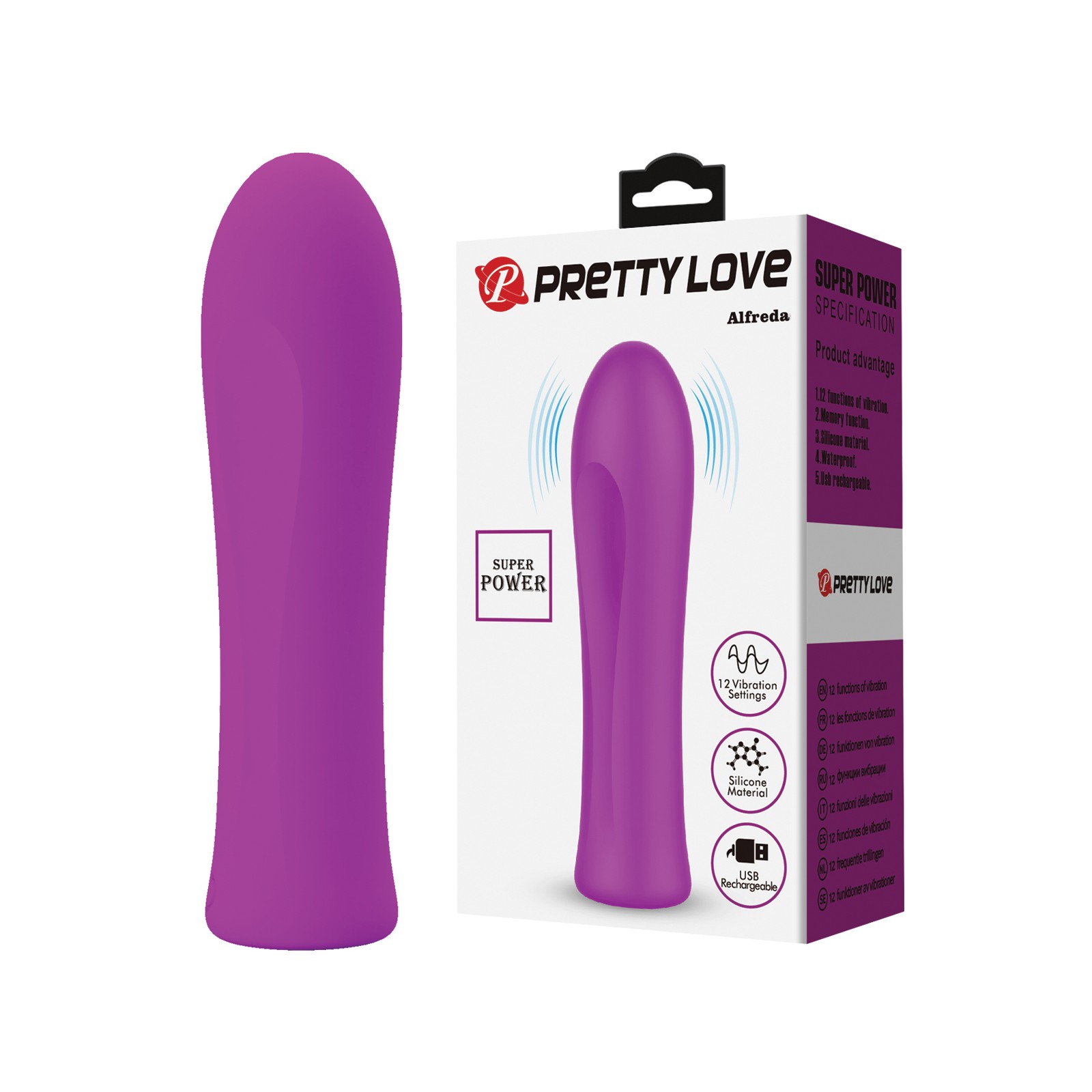 Pretty Love Super Poder Alfreda Bullet Fucsia - Vibraciones Intensas