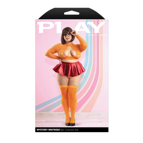 Play Mystery Mistress 6 Piece Set Orange Red 3X 4X